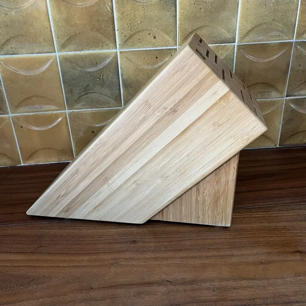 Shun 11-Slot Bamboo Wood Knife Block
